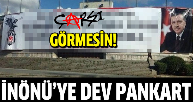 Beşiktaş'tan Başbakan'a destek pankartı