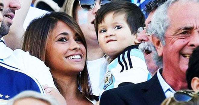 Messi'nin oğlu maçı böyle izledi! - Messi'nin oğlu