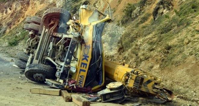 Tokat'ta vinç kazası: 1 ölü