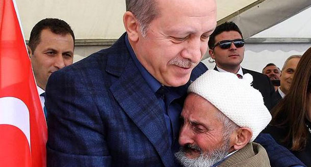 Yaşlı amcanın Erdoğan sevgisi!