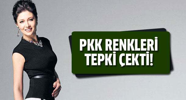 Nurgül Yeşilçay'ın resmindeki PKK renkleri tepki çekti