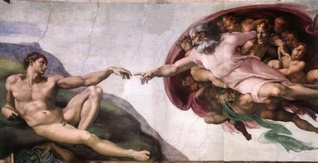 'Ademin yaratılışı' Michelangelo tarafından 1508-1512 döneminde Sistine Şapeli'nin tavanının resimlendirip dekorasyonundan ortaya çıkarılan yüksek rönesans resim sanatının zirve şahaseri