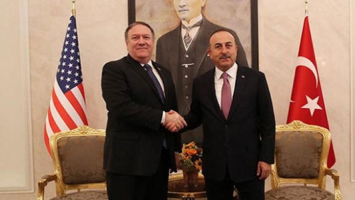 Dışişleri Bakanı Mevlüt Çavuşoğlu, Pompeo ile görüştü
