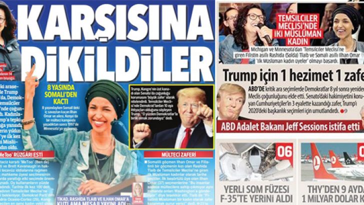 ABD’deki temsilciler seçimi manşetlerde.. 8 Kasım 2018 günün gazete manşetleri