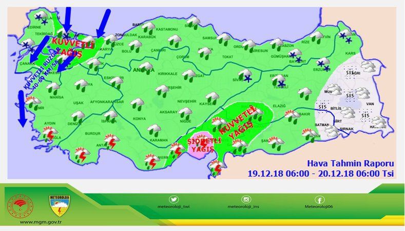 meteoroloji uyarmisti istanbul da kar basladi 19 aralik 2018 istanbul hava durumu son tv
