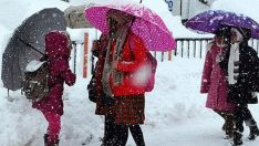Bugün 24 ilde okullara kar tatili!