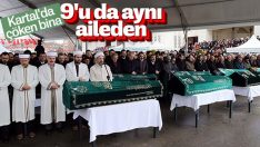 Kartal’daki binada ölen Alemdar ailesine veda
