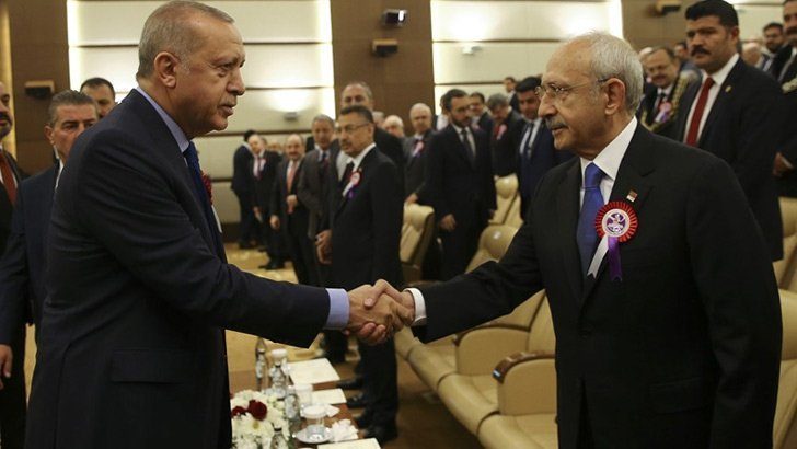 Cumhurbaşkanı Erdoğan ile Kılıçdaroğlu, saldırıdan sonra ilk kez bir araya geldiler