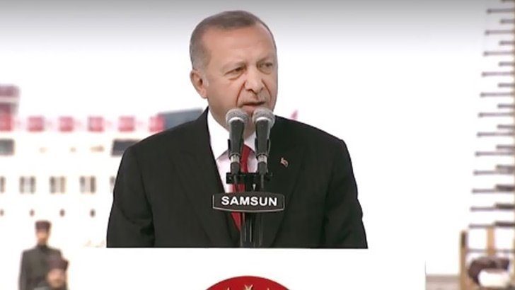 Başkan Erdoğan Samsun’da konuştu: Dahili bedhahlara rağmen yürüyoruz!