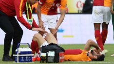 Rizespor-Galatasaray maçında şok sakatlık! Emre Akbaba’nın bacağı kırıldı!