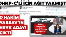 DHKP-C’liye destek tweeti aran Ayşe Sarısu Pehlivan YARSAV’ın HSYK adayı çıktı!