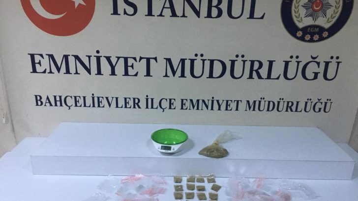 İstanbul Bahçelievler’de uyuşturucu operasyonu