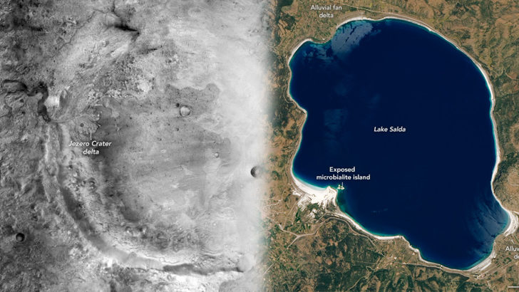 NASA, Salda Gölü’nü paylaştı