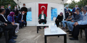 Cumhurbaşkanı Erdoğan, selde kaybolan Yılmaz ve Akkuyu’nun ailelerini ziyaret etti