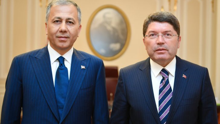 Adalet Bakanı Yılmaz Tunç İçişleri Bakanı Ali Yerlikaya’yı ağırladı